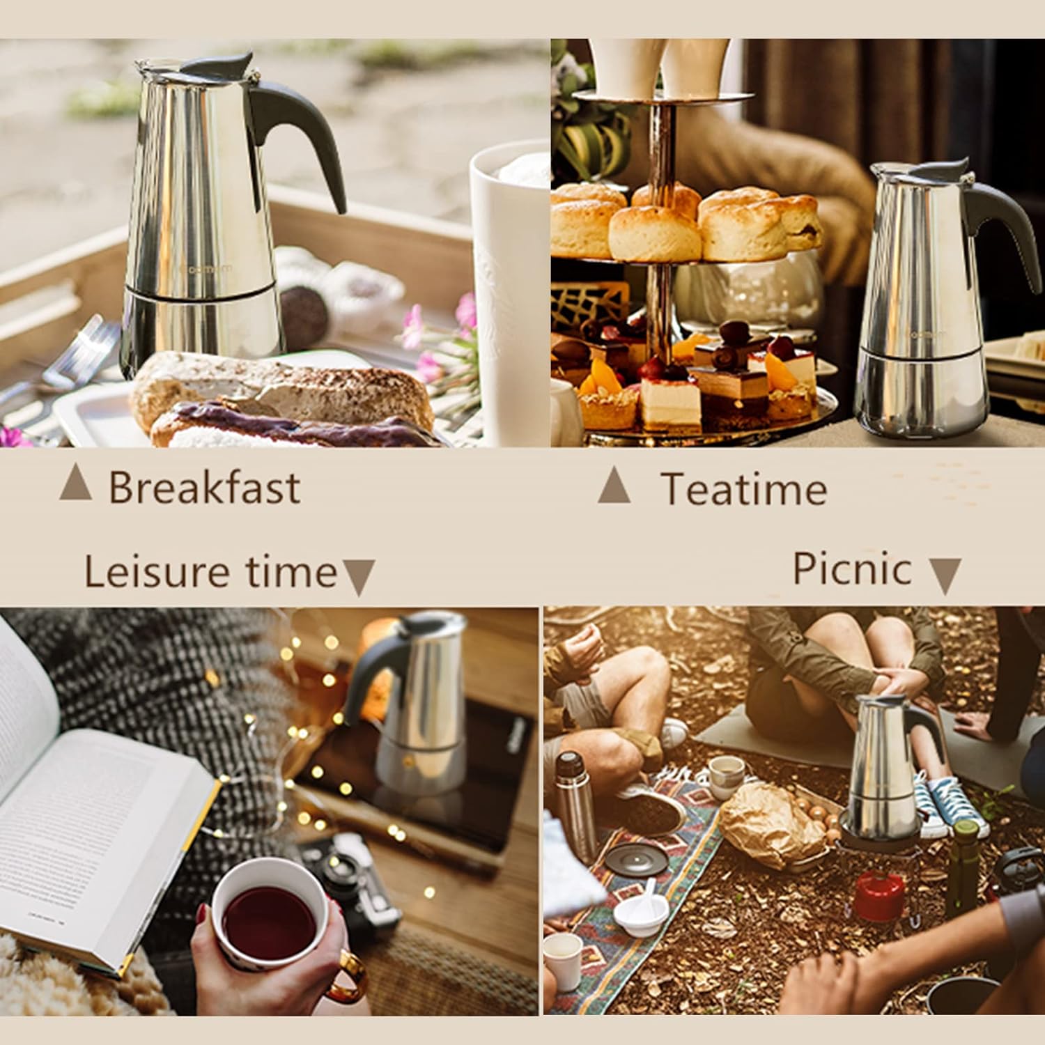 4/6/9 чашек Moka Pot Caffe Mac – обзор и цена Hero Coffee Equipment