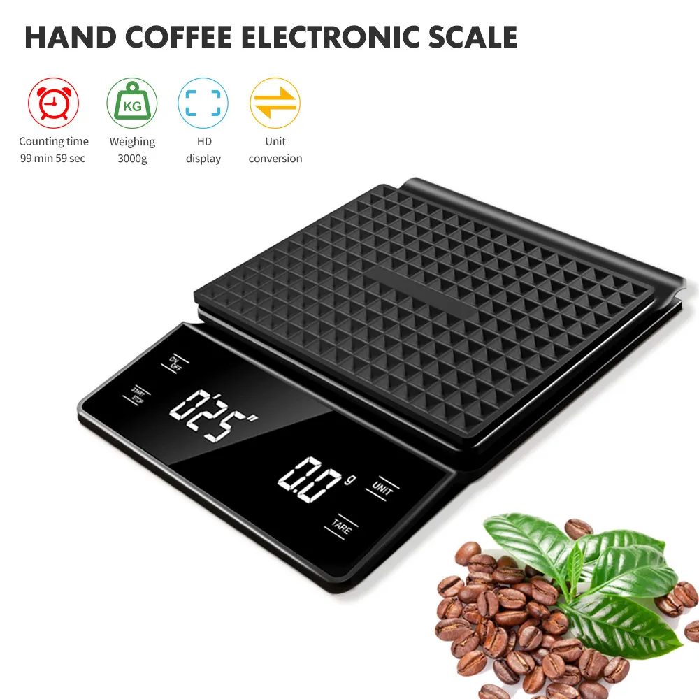 Кухонные весы для кофе 3 кг/0, – обзор и цена Scale Drip Timer